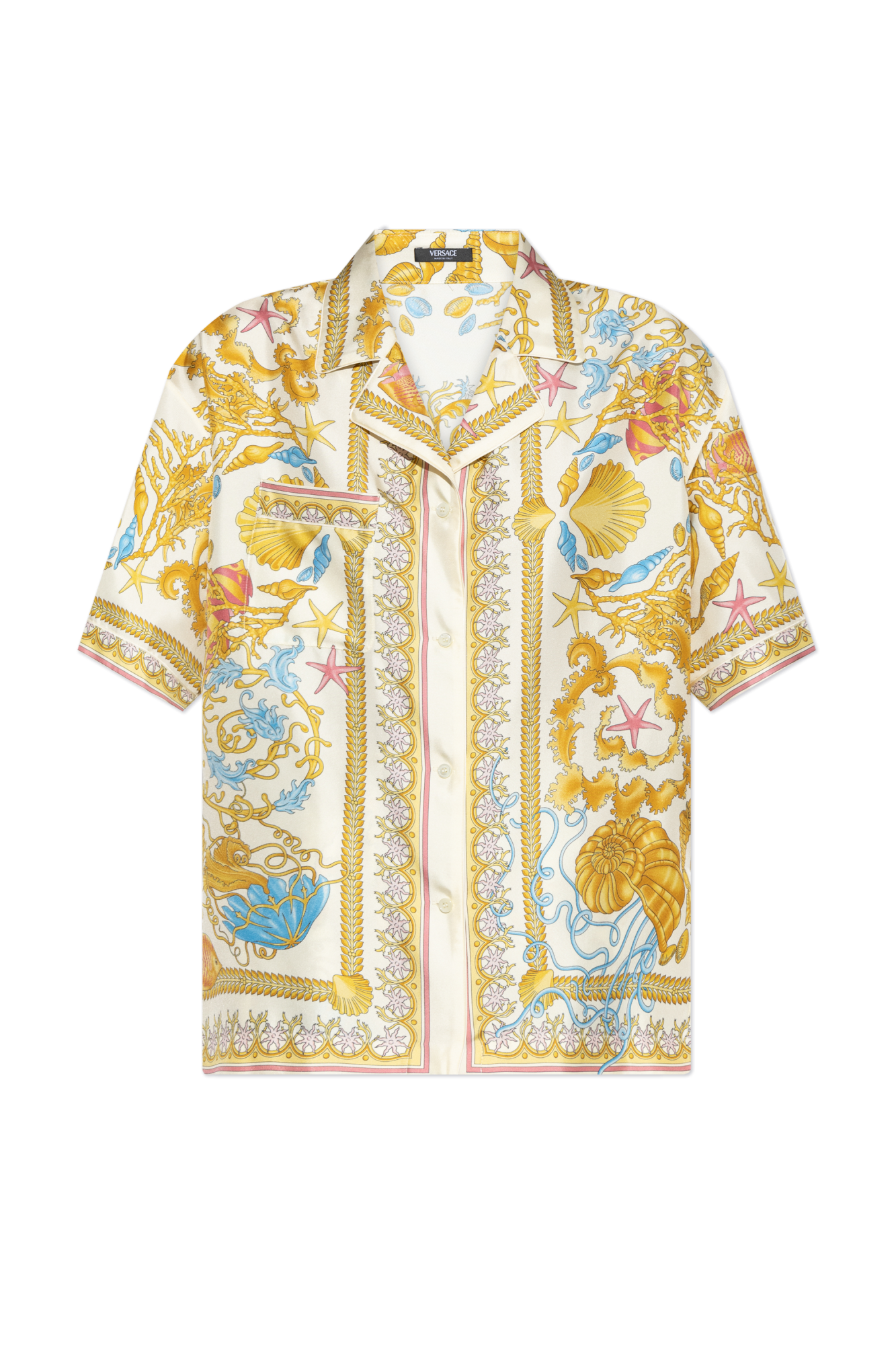 VERSACE Printed silk-twill shirt | THE OUTNET